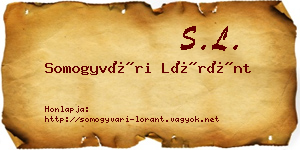 Somogyvári Lóránt névjegykártya